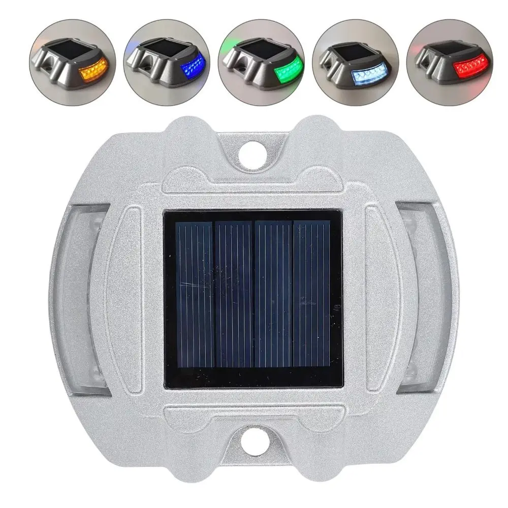 Warning Light Smart Solar Road Stud Solar Powered Casting Aluminum Driveway Light Reusable Durable Solar Lamp Garden