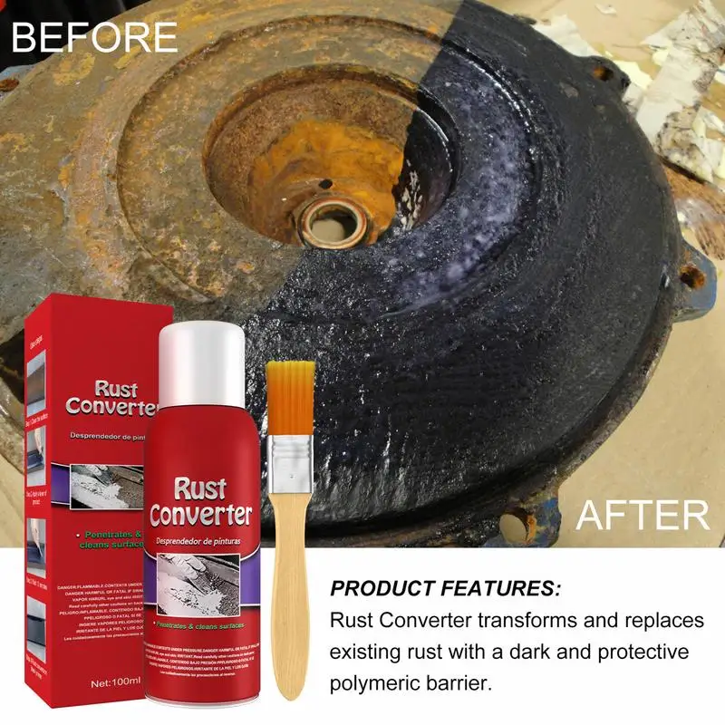 Car Anti-Rust Chassis Rust Converter Water Based Primer Metal Surface Rust Remover Weather Iron Metal Surfaces Maintenance