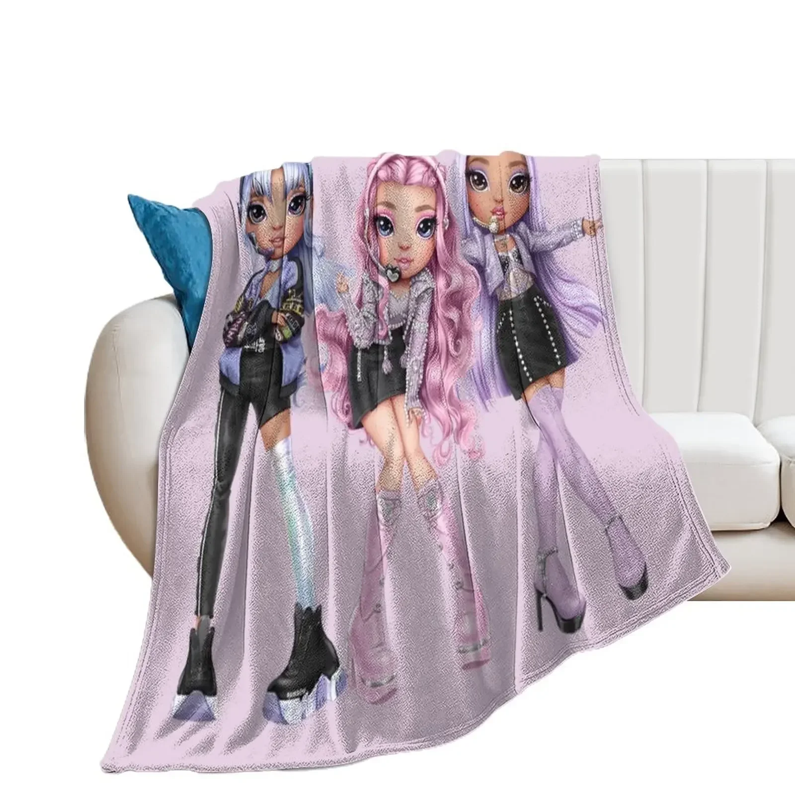 Rainbow High Seoul Select Royal Three Throw Blanket blankets ands Bed Fashionable For Baby Blankets