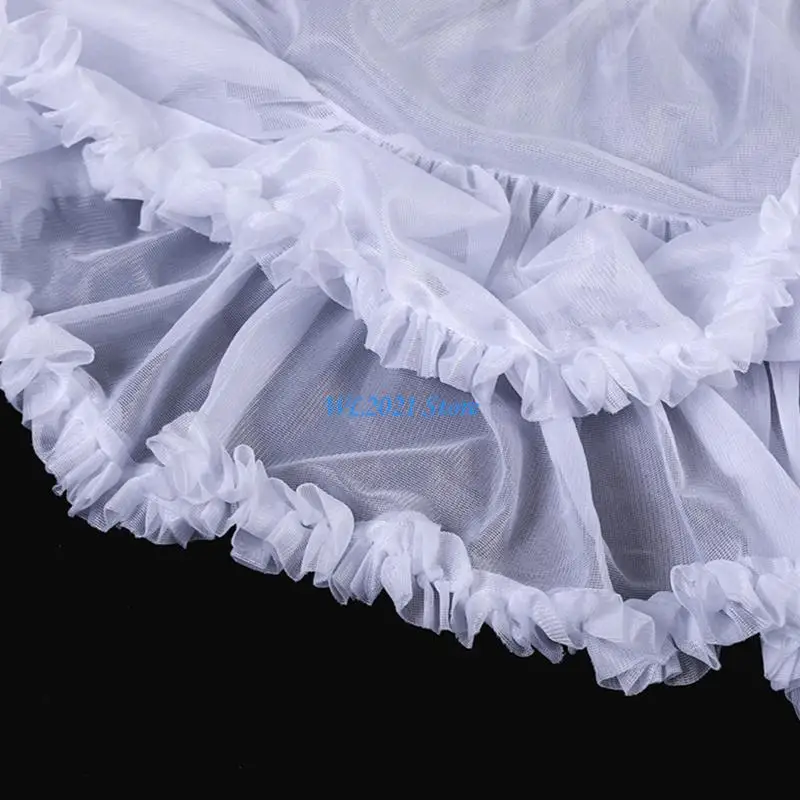 

G5GC Bridal Petticoat Lovely Short Skirt Support Elastic Waist Fishbone Skirt Supply