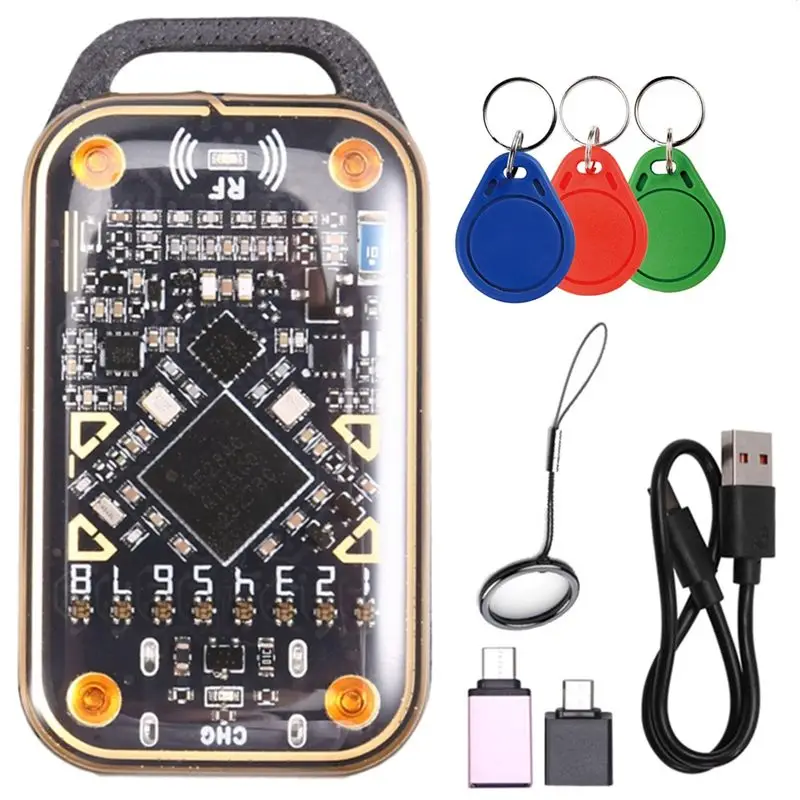 B29C-Restart Chameleon Ultra Smart Card Emulator+ 3 CUID Keychain RFID Chip Reader 125K 13.56Mhz ID IC Card Duplicator