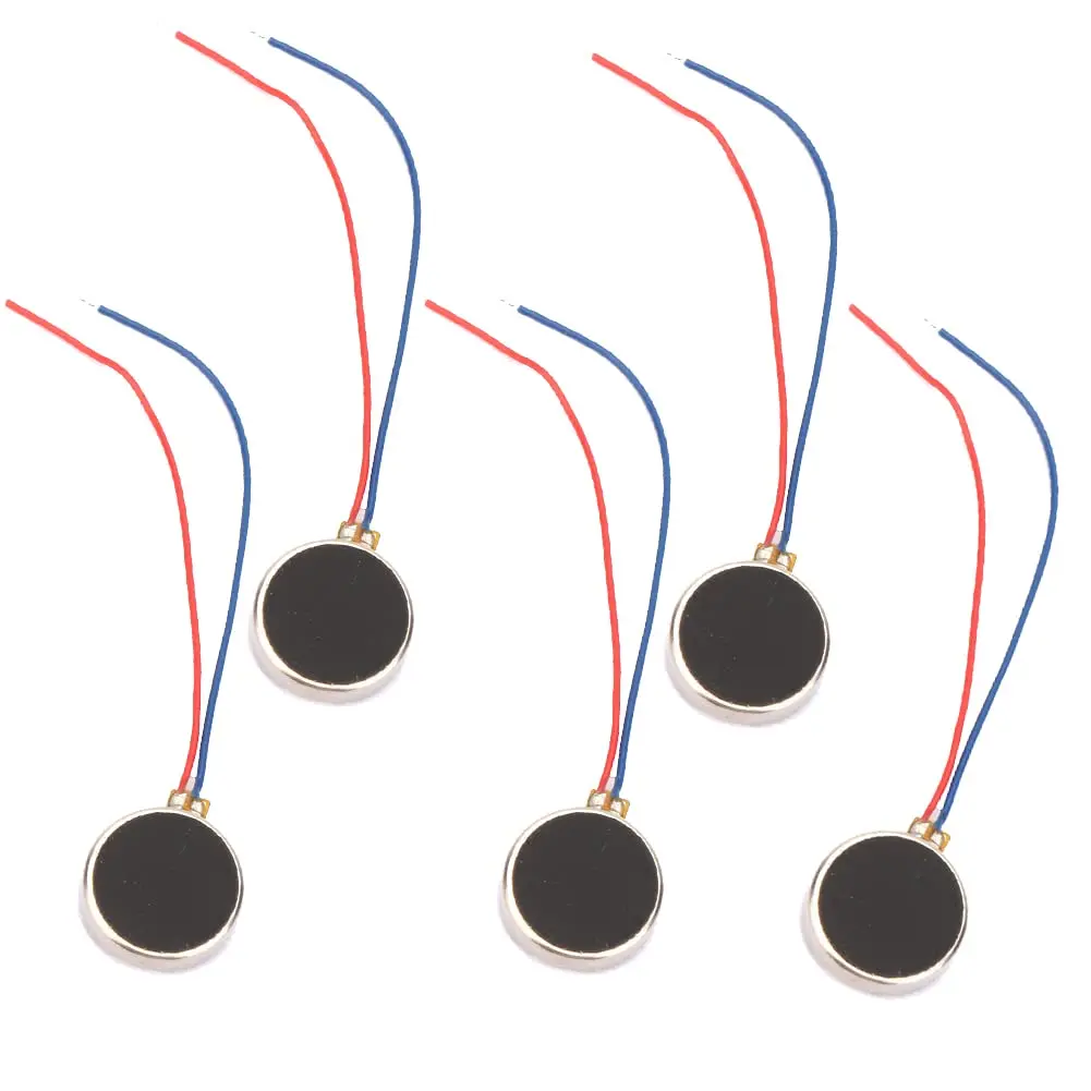 Mini motores de vibración de 10mm x 3mm, DC 3V, 12000rpm, botón plano tipo moneda, Micro DC, Motor vibratorio para buscapersonas de teléfono móvil T