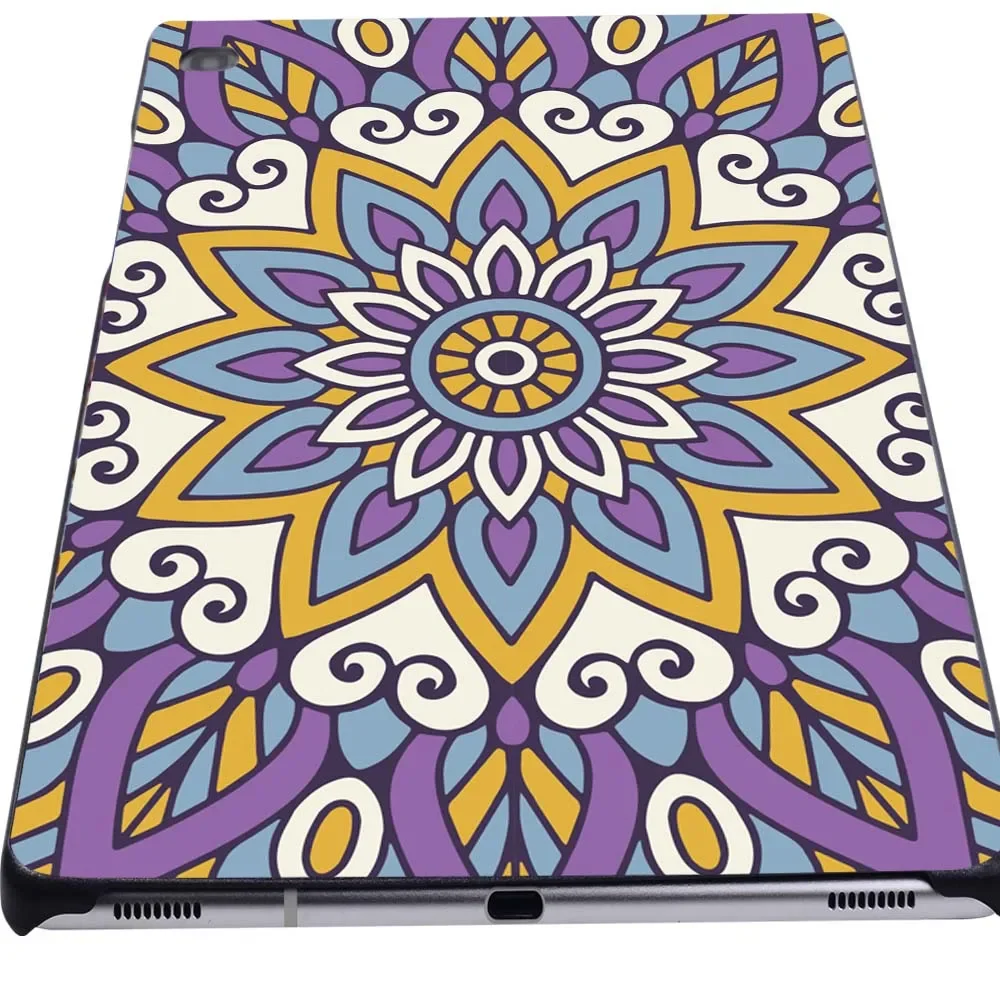 Durable Slim Tablet Case For Samsung Galaxy Tab A 8.0 (2019) T290 T295 Mandala Pattern New Shell + Free Stylus