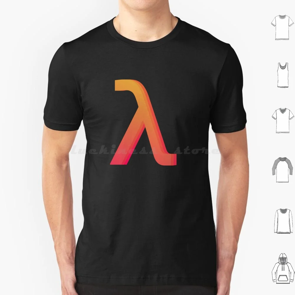 Lambda Sunset T Shirt Big Size 100% Cotton Lisp Programming Developer Clojure Scheme Haskell Programmer Common Lisp Lambda Code