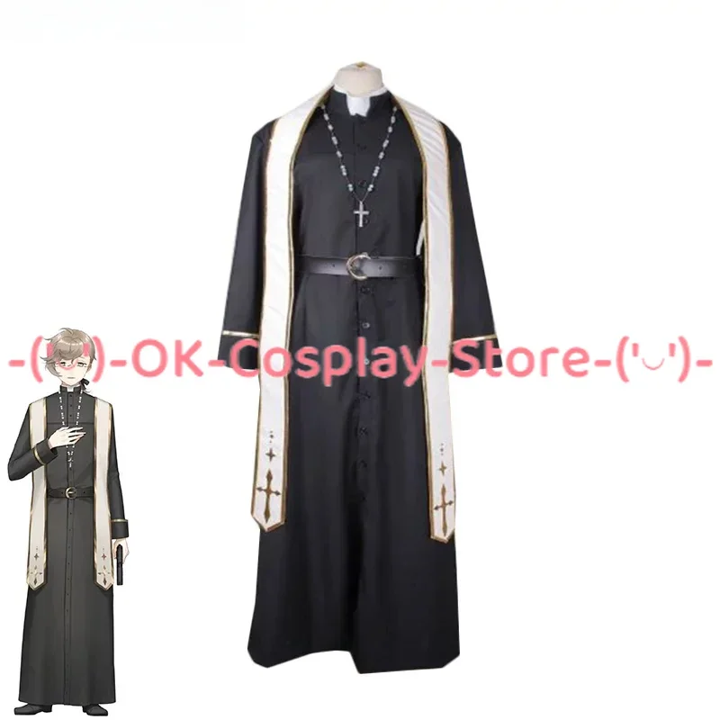 Kanae Cosplay Costume Vtuber Cospaly Clothing Fancy Priest Suit Halloween Carnival Uniforms Custom Made