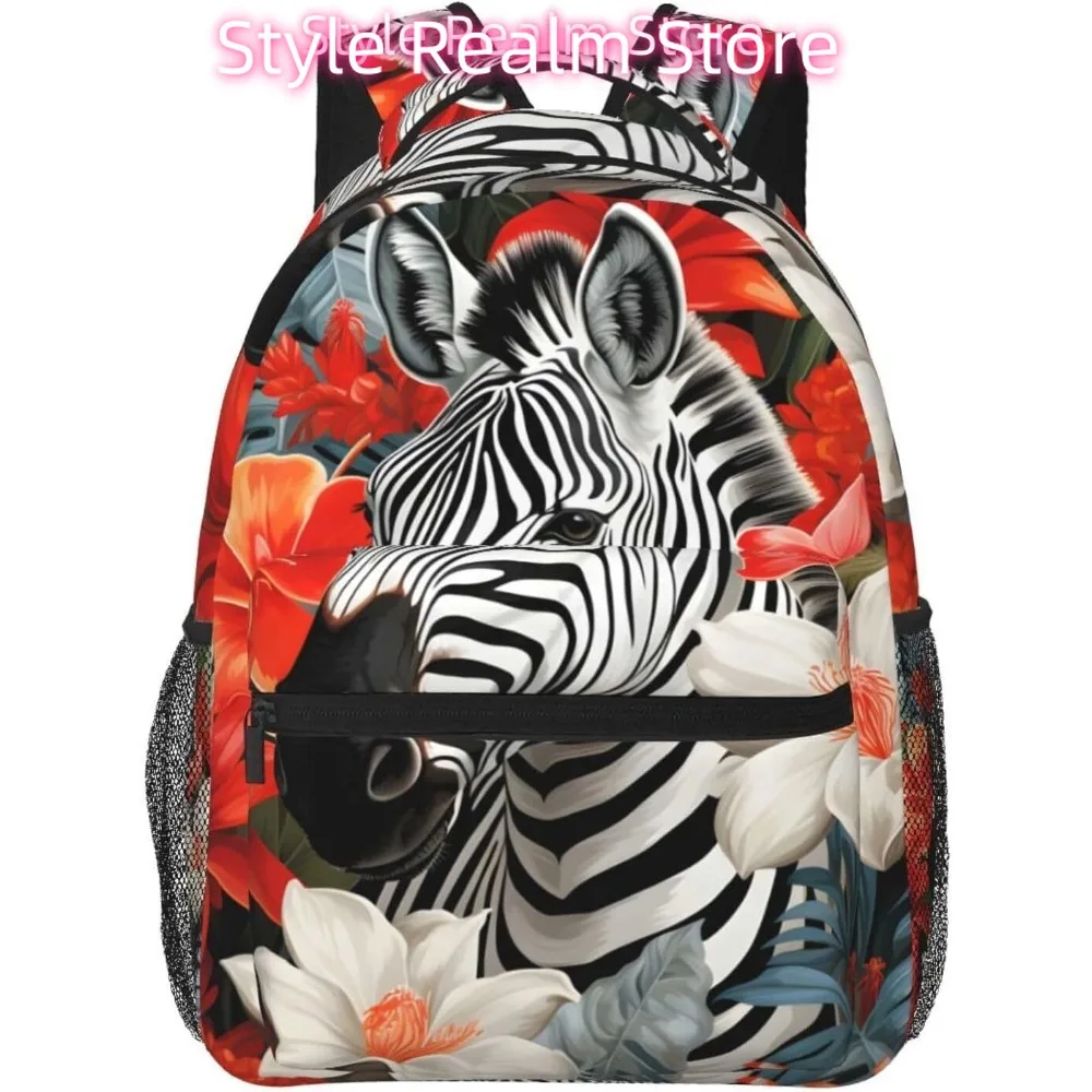 

Pretty Animal Zebra Lightweight Laptop Backpack Lightweight Multipurpose Travel Casual Daypack Unisex College Backapcks for Men