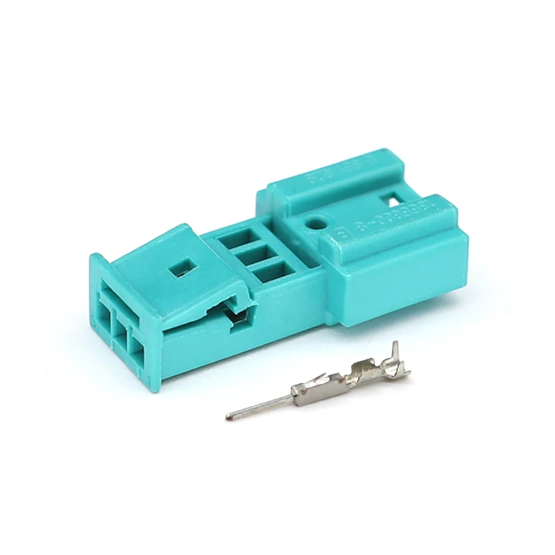 3Pin 9-968700-1 / 3-1718346-1  cyan  Automotive connector MQS Sensing plug Cable harness connector Male female connector