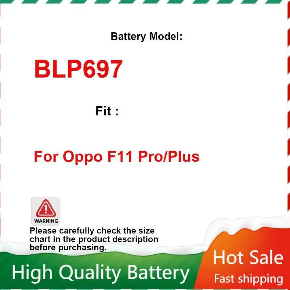 

Аккумулятор мобильного телефона безопасный и надежный для Oppo F11 Pro Plus 4000 мАч BLP697