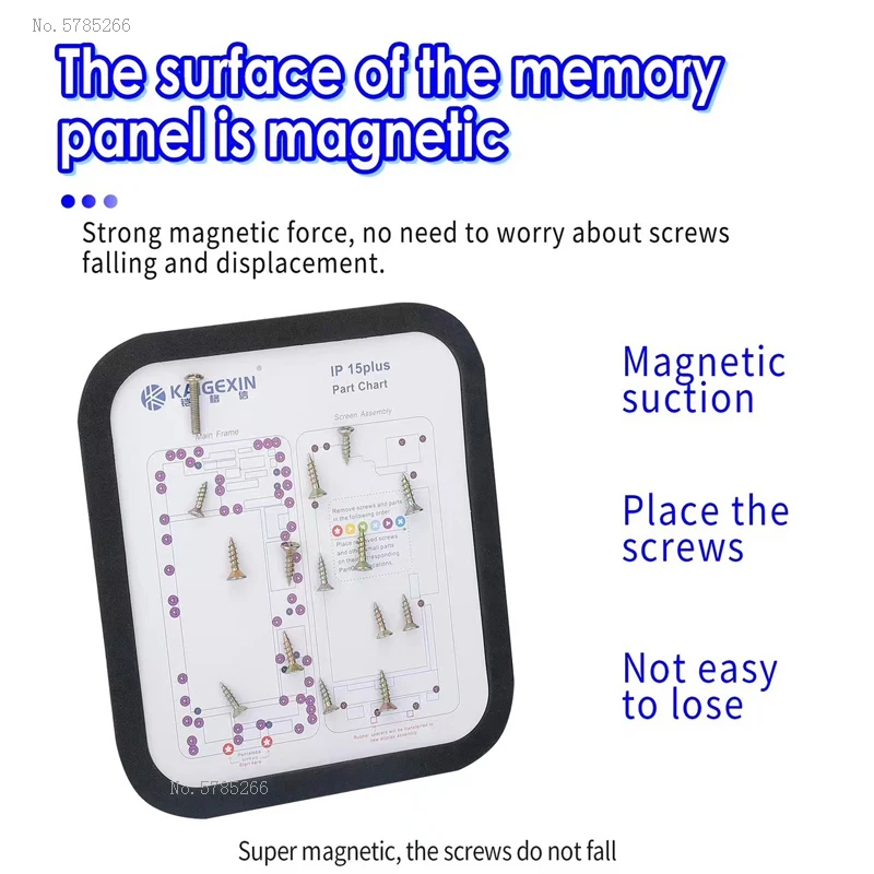 ไมล์ 31 ใน 1 ใหม่ Magnetic Keeper สกรูแผนภูมิสําหรับ iPhone 6-15pro MAX Teardown ซ่อมท่องเที่ยว Pad