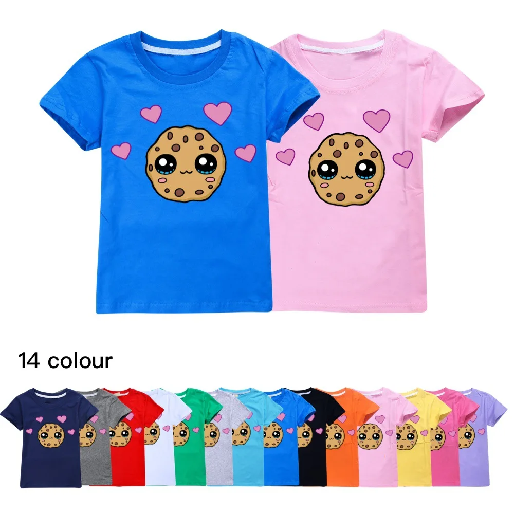 

New Fashion COOKIE SWIRLC Boys T-shirt Girls Summer Cotton Kids Tops Cartoon Graphic Tees Funny Children O-neck Tshirt1534