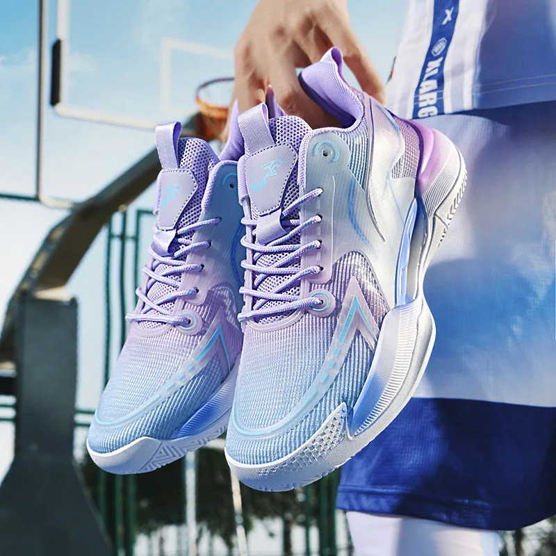 

Men's Basketball Shoes Field Training Gym Athletic Original Non-Slip Breathable Sneakers Women Student Sports Male Basket Shoes