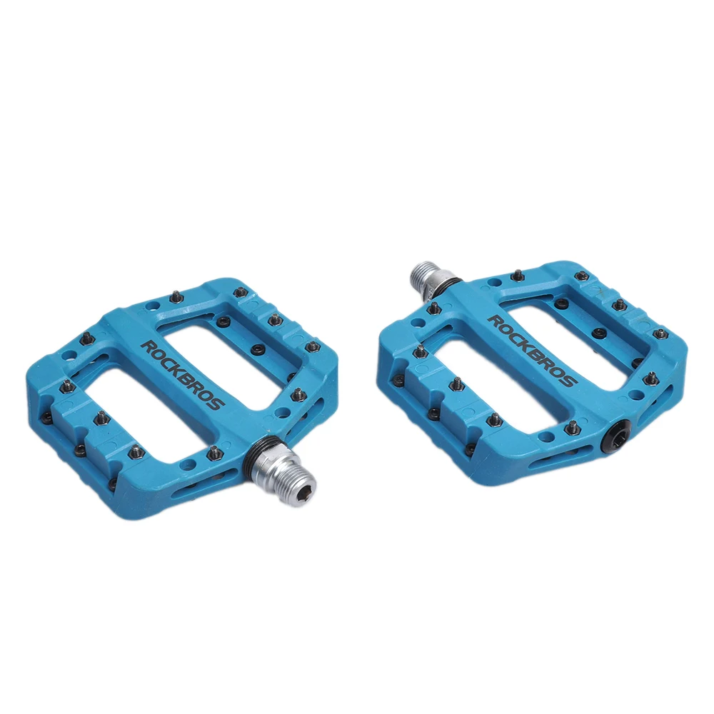 AliExpress ROCKBROS Ultralight Seal Bearings Bicycle Bike Pedals Cycling Nylon Road Mtb Pedals Flat Platform Bicycle Parts 2017-12C