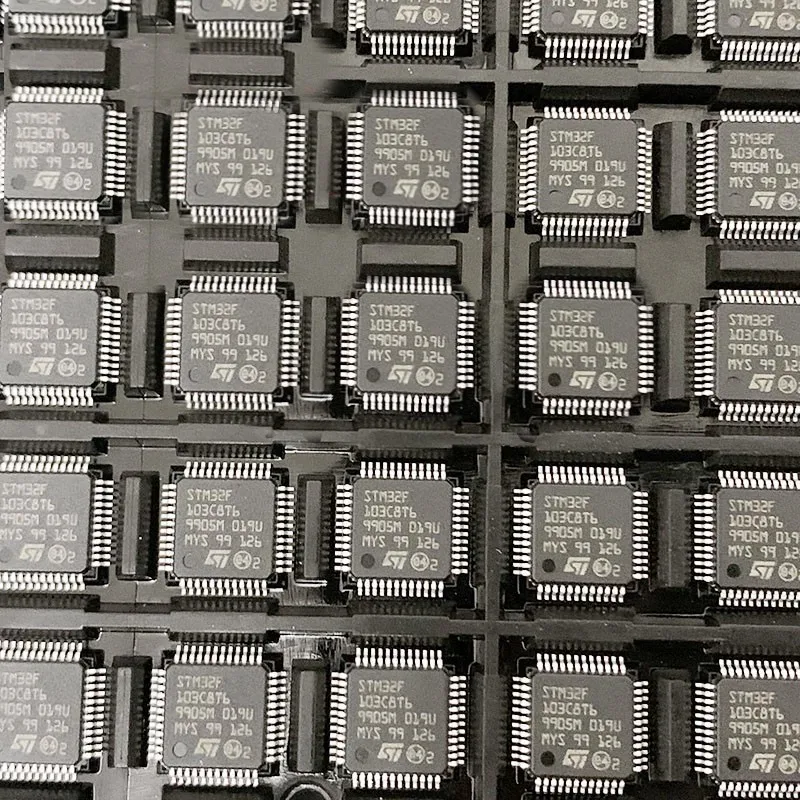 free shipping 5-50PCS/LOT STM32F103C8T6 STM32F103C8Tb STM32F 103C8T6 LQFP-48 MCU 32BIT Cortex M3 64KB 20KB RAM 2X12 ADC