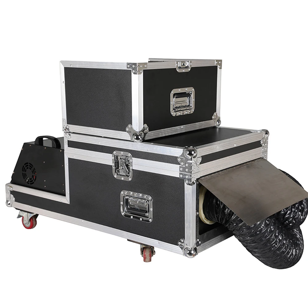 3000W Water Low Fog Machine Two Atomizers Water-Based Dual Bedroom Ground Fog Machine With Flying  Case