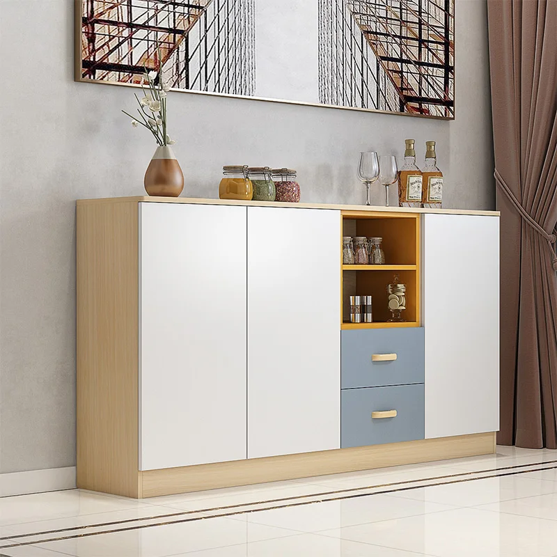 Living room dining cabinet, wine cabinet, integrated wall facing kitchen storage cabinet, household storage cabinet side cabinet