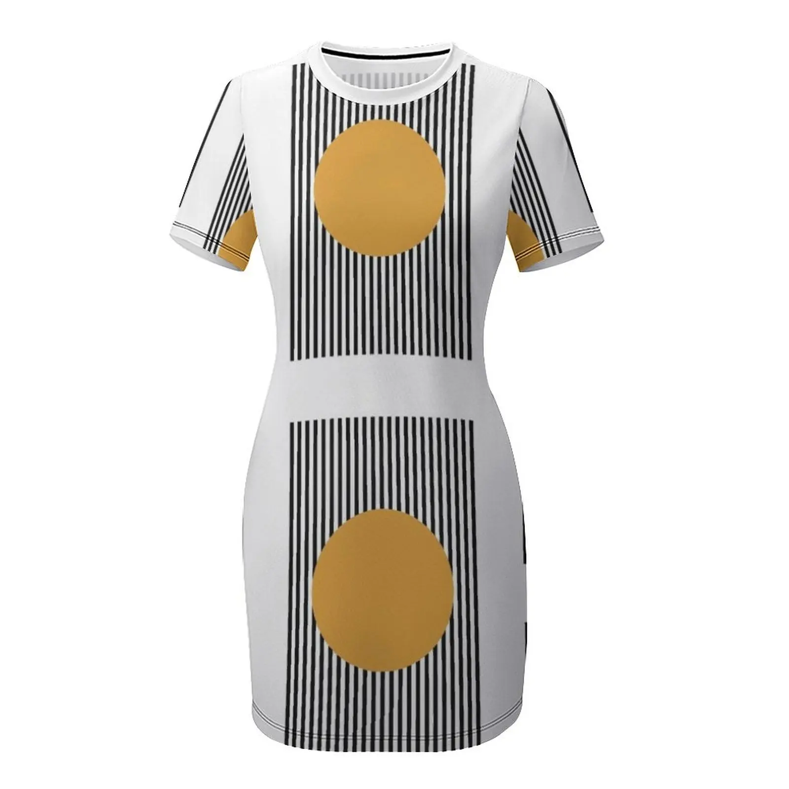 Bauhaus-Vestidos de mangas curtas para mulheres, roupas femininas, verão, vestidos de baile, 2024, #16