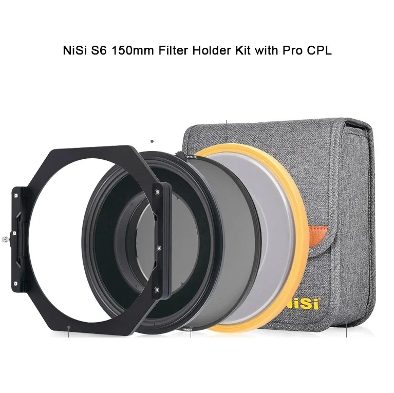 

NISI S6 Holder Kit Square Filter Holder With Pro/Landscape CPL for Canon TS-E 17mm F4 Lens Aluminum 150mm Holder