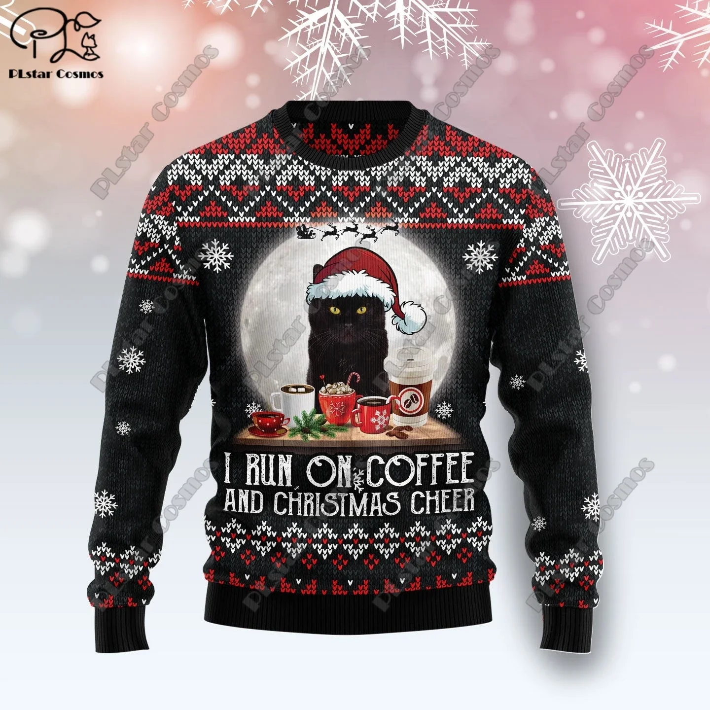 New 3D Printed Animal Custom Series Cute Christmas Pattern Ugly Sweater Street Casual Winter Sweatshirt S-28