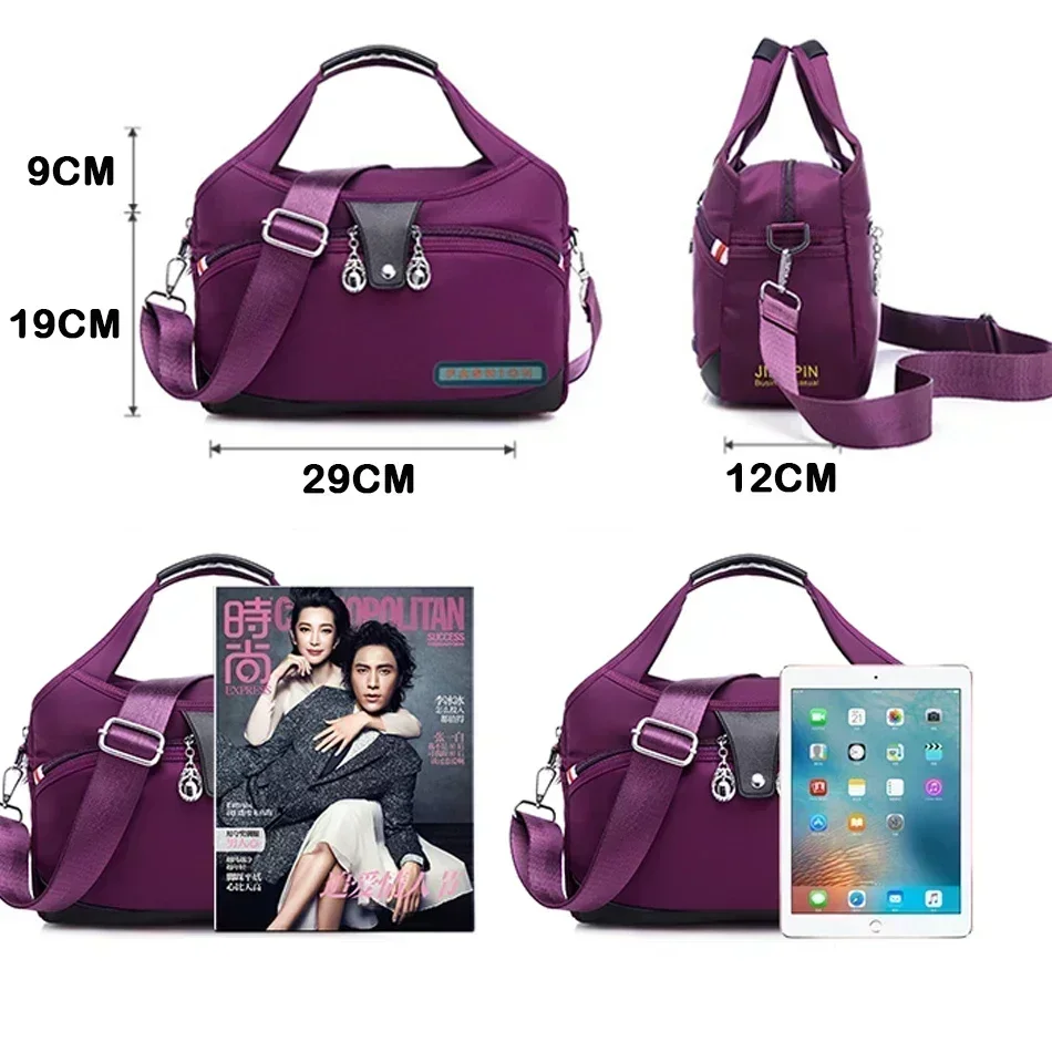 2026 New Fashion Women\'s Shoulder Bag Oxford Handbag Large Capacity Crossbody Bag Simple High Quality Casual Trend Handbag