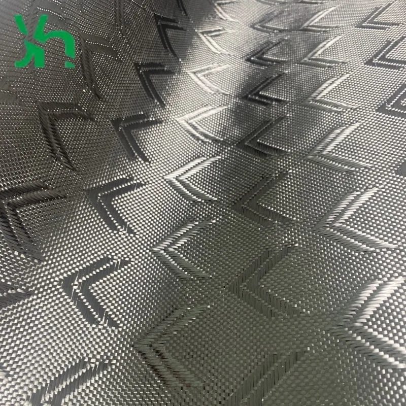

3K 240gsm Double V Pattern Carbon Fiber Cloth High Strength Twill Weave Fabric for Car Interior Modification DlY Craft