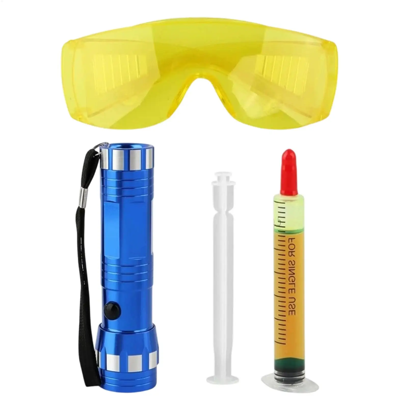 

Protective Accurate UV Leak Detector Kit Flashlight for Automotive Engine Radiator Refrigerator Compressor Cooling System
