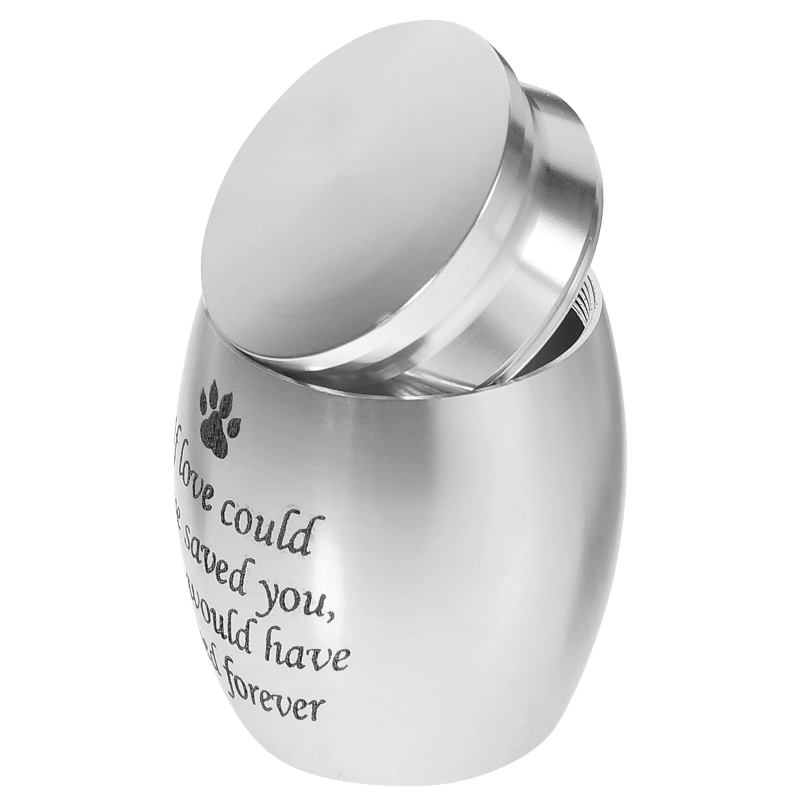 MINI PET Urn อลูมิเนียม Cremation Memorial PET Cremation Urn สัตว์เลี้ยง Funeral Keepsake Urn ขนาดเล็ก Urn สําหรับขี้เถ้าสัตว์เลี้ยง