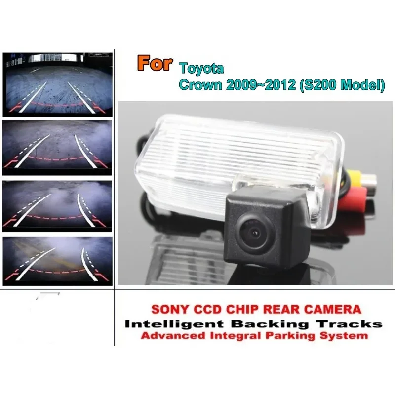 

For TOYOTA Crown S200 2009~2012 Car Trajectory Intelligentized Reversing Camera Rear View Back Up / Dynamic Guidance Tracks