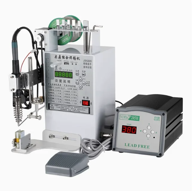 

Semi Automatic Soldering Machine 220V/110V Pedal Type Soldering Station Power Plug USB Welding Equipment