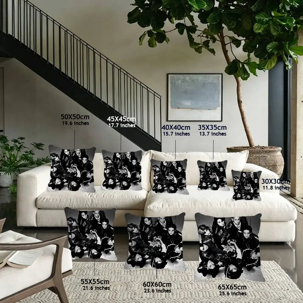 Kpop You Make S-Stray K-Kids Stay Pattern Pillowcase Office Living Room Home Pillowcase Car Ornaments tomodachi life view 2