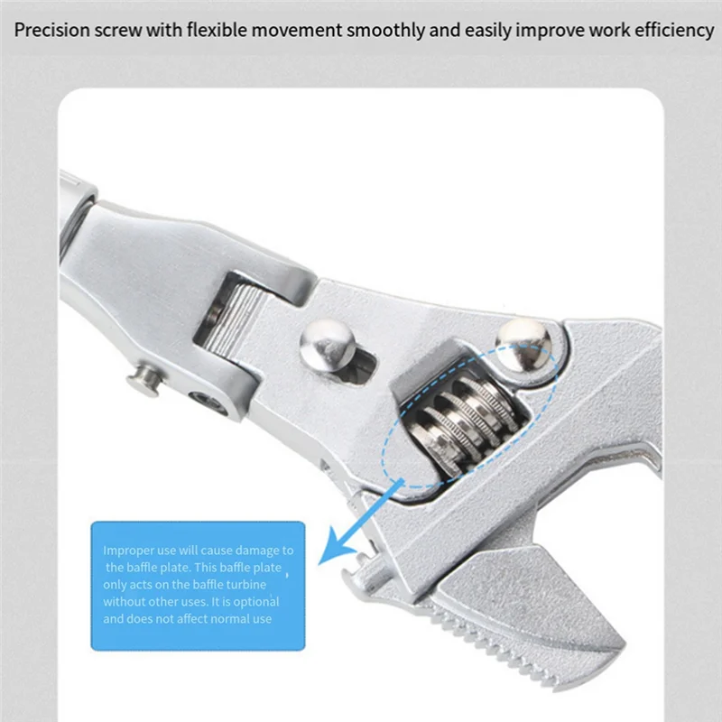 

BAAG-Multifunctional Ratchet Adjustable Wrench 5-In-1 Swing Ratchet Rapid Expansion For Hydropower Maintenance Spare Parts