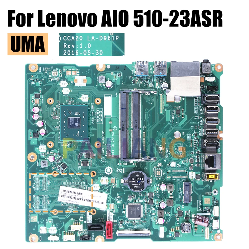 Imagem -03 - Placa-mãe Tudo-em-um para Lenovo Testado Completamente Aio 51023asr 00uw349 00uw373 00uw355 00uw345 La-d961p Am9210 Am9410