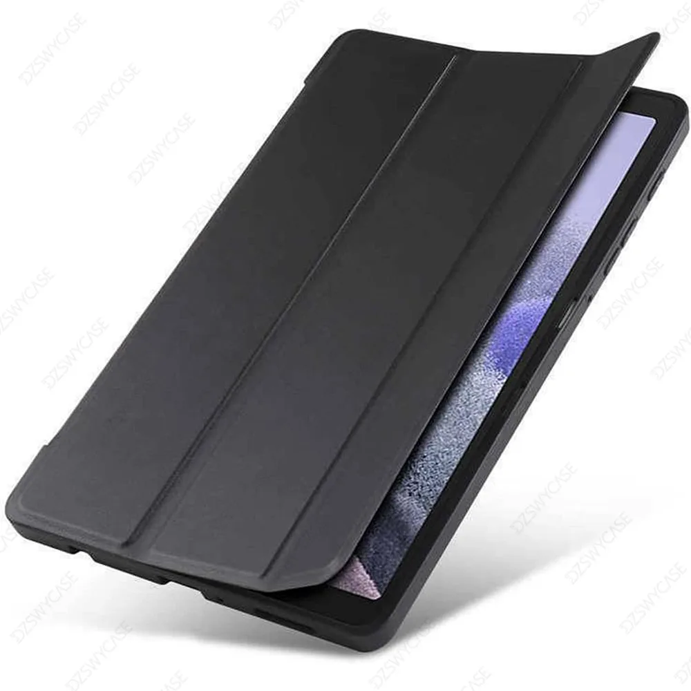 Case for Samsung Tab A7 Lite 8.7inch, Shockproof PU Leather TPU Back Shell Protective, Trifold Stand, Auto Wake/Sleep Cover