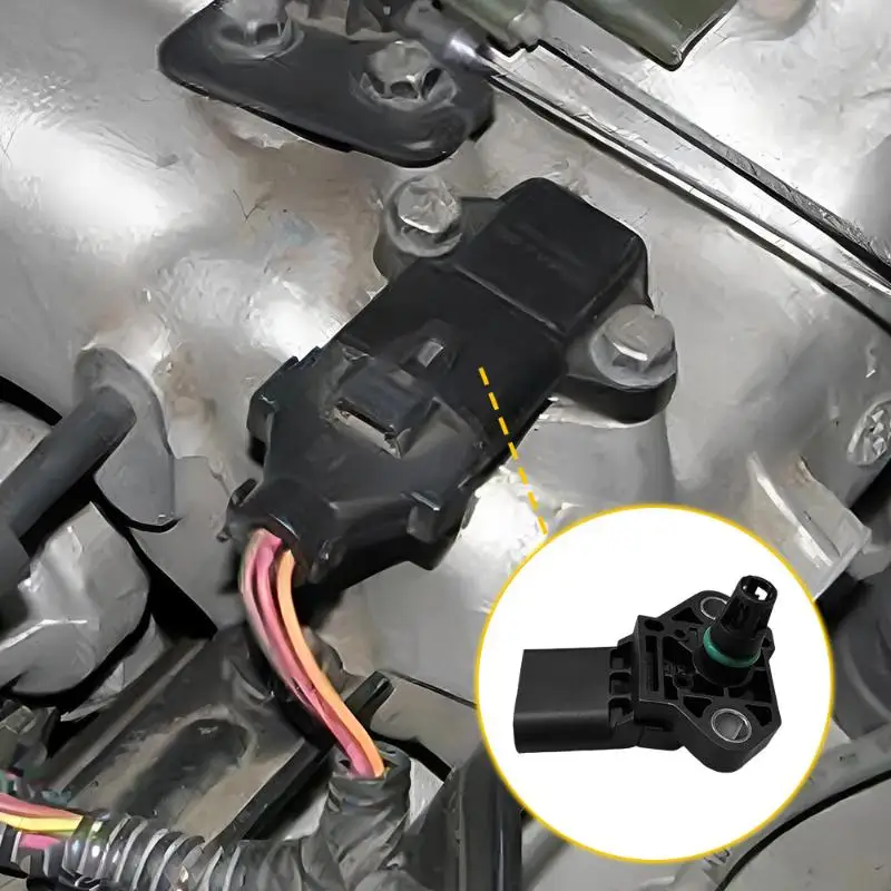 1 Pc 4 Bar Pressure Sensor Compatible with 1.9 Tdi Cars OE 0281006059 03K906051 0281006060 Auto Repair Part