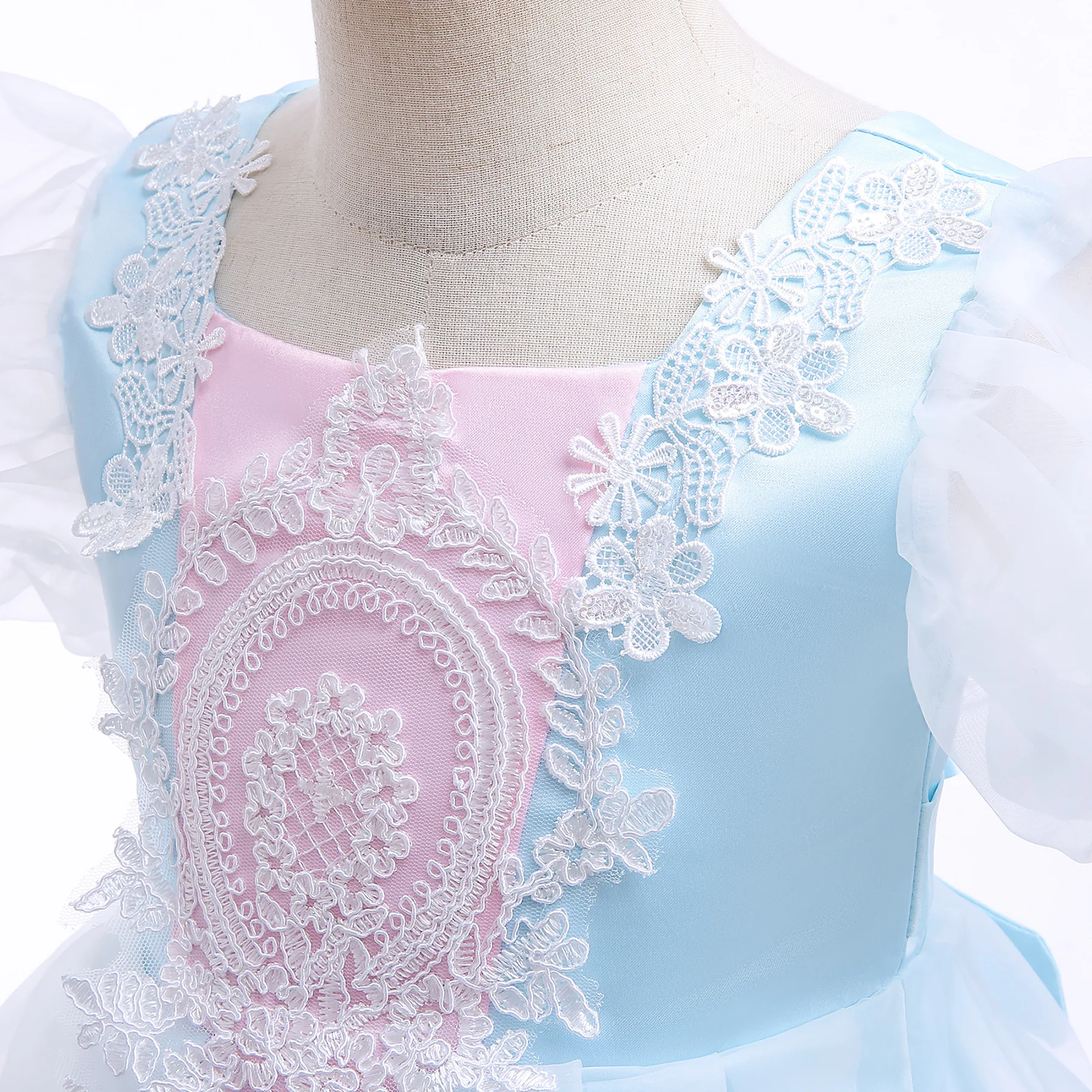 Cenerentola Dress for Girls Kids cenerentola Cosplay Costume di Halloween bambini compleanno principessa vestire vestiti da sera di natale