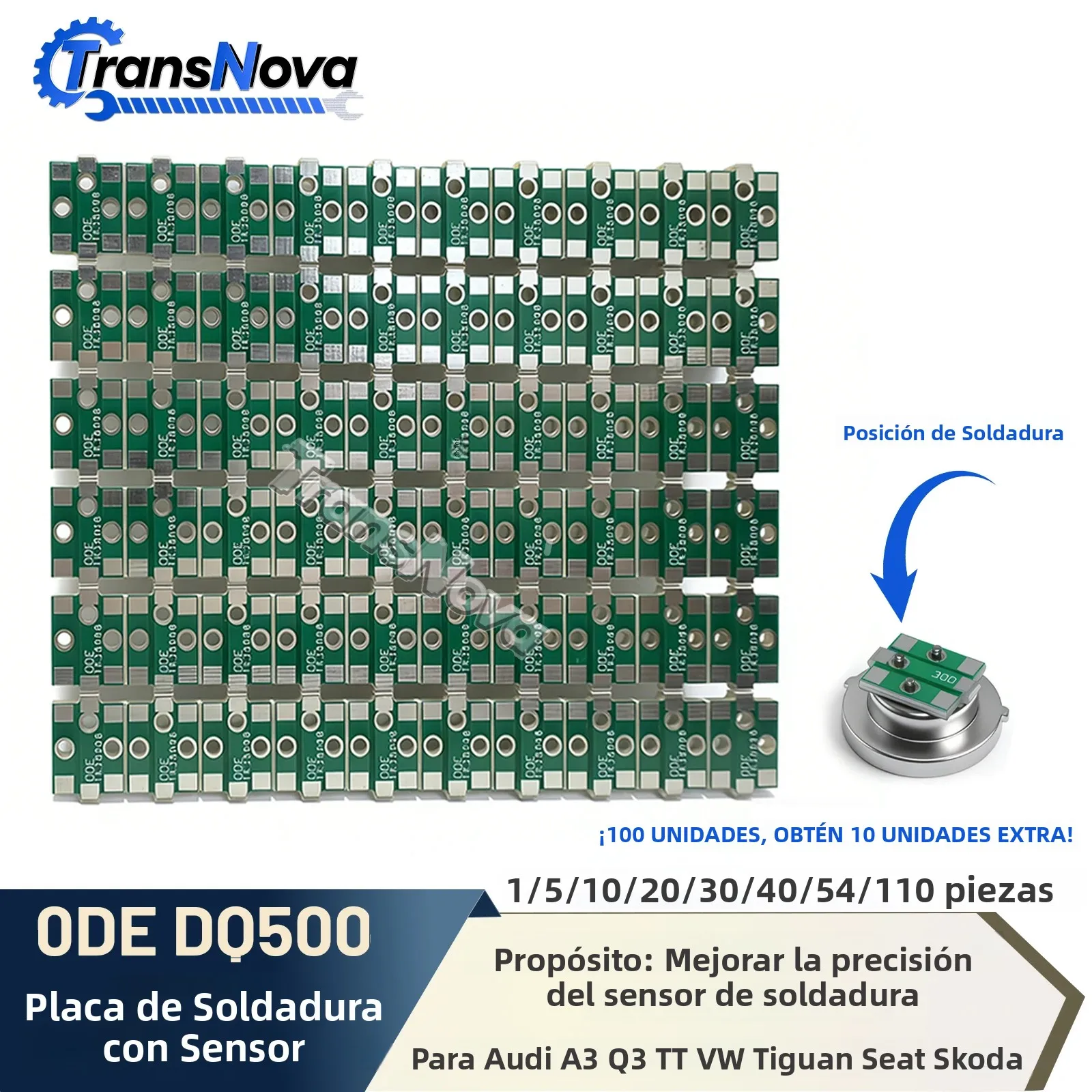 Placa de soldadura para sensor de presión de transmisión TransNova DQ500 DQ380 0DE DQ381 0GC 1~110X para A3 Q3 TT VW Tiguan Seat Skoda