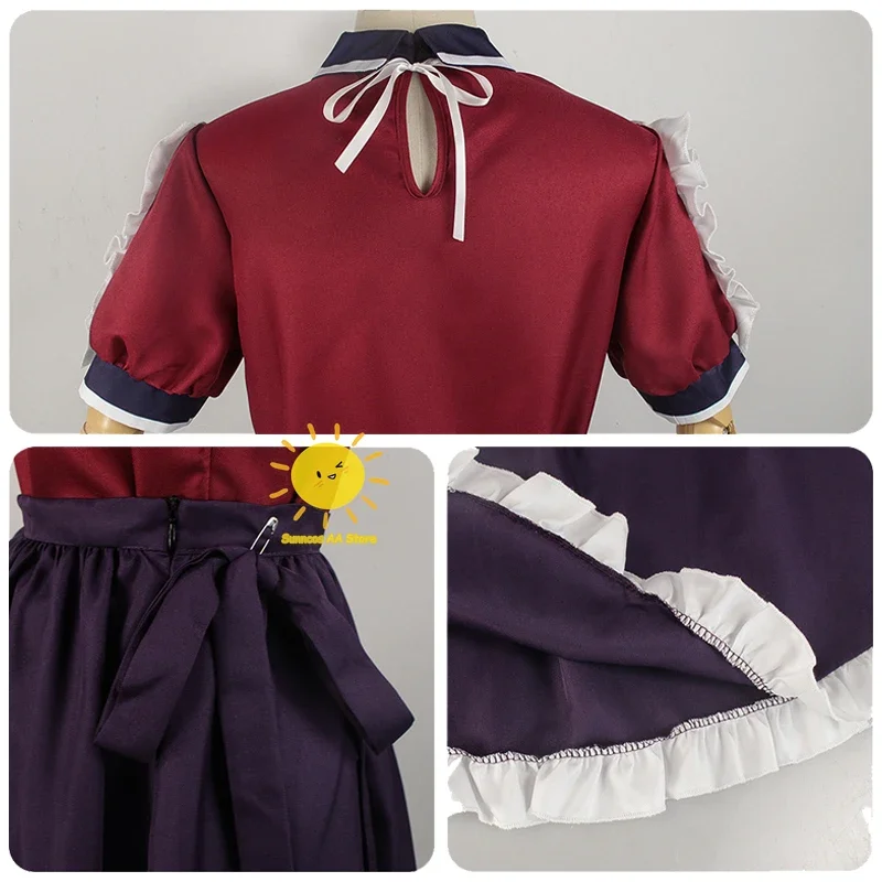 Disfraz de Cosplay de Anime Oshi No Ko, Hoshino Rubii, Arima, Kana, MEM, Cyo, falda, uniforme, trajes, peluca, fiesta de Halloween para mujer y Niña