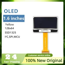 1.6-inch OLED display with 128 x 64 resolution yellow P19401 plug-in 24P