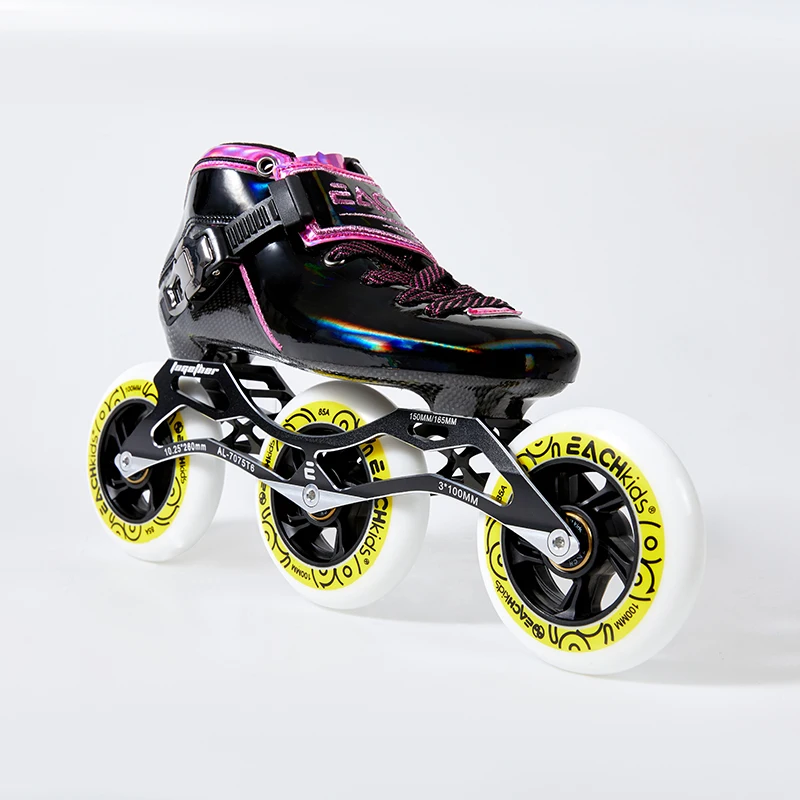 

EACH Inline Professional 3 Wheel Speed Skating Shoes Boots For Skating Boots 100mm*4/110mm*3/110mm*4