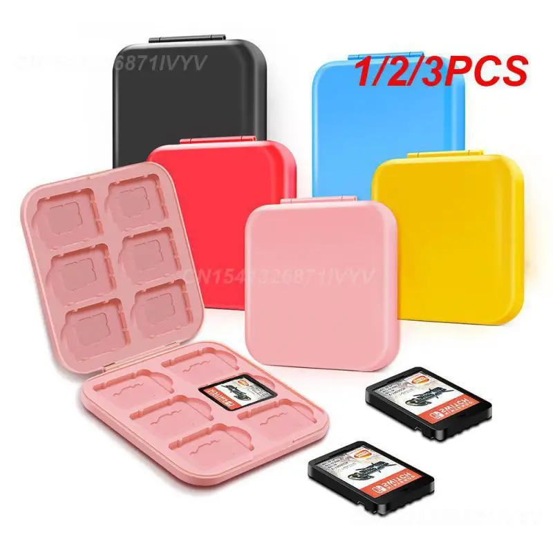 1/2/3PCS Hard Shell For Nintend Switch Ns Card Durable About 9×8.6×1.6cm Game Card Protective Box Gaming Accessories