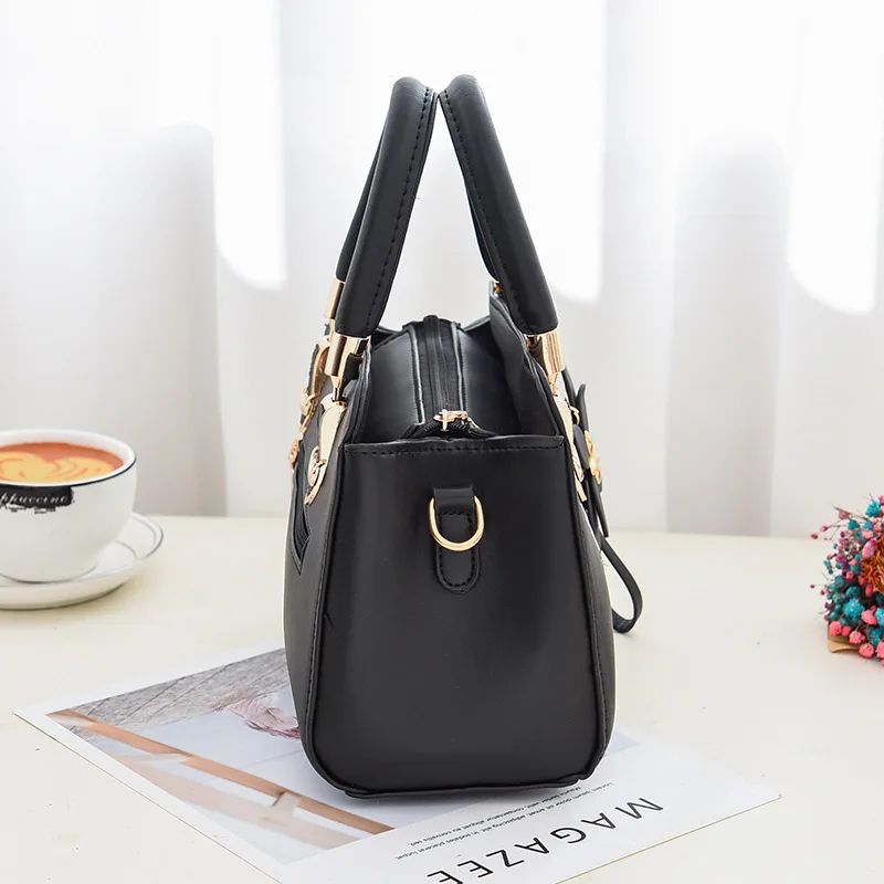 2024 nova moda feminina bolsa de ombro couro macio grande capacidade senhoras bolsa bordada commuter crossbody saco para compras