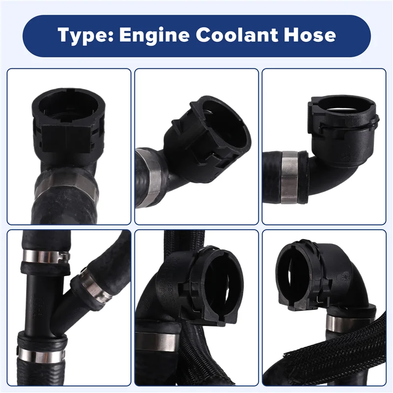 X39A-Шланг охлаждающей жидкости радиатора, автомобильная часть, охлаждающий шланг для BMW 5 серии F10 F11 F18 520Li 523I 530I N52N 17127578404 2010-2013