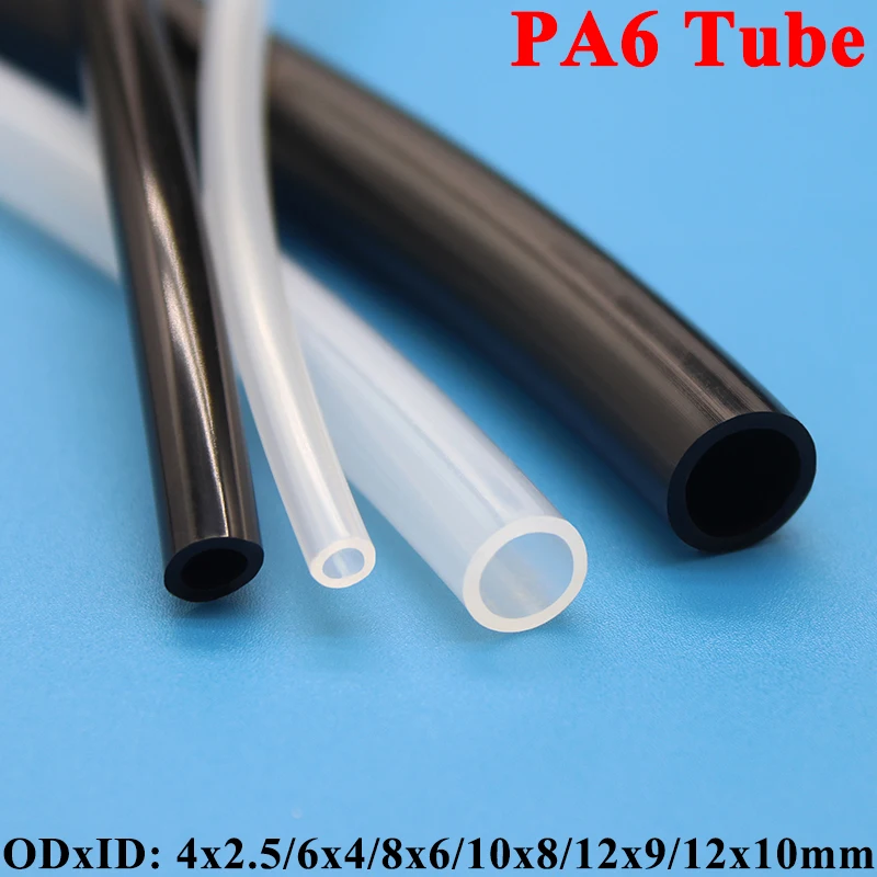 1M High Pressure PA6 Nylon Tube Diameter 2.5 4 6 8 9 10 12 mm Pneumatic Air Compressor Smooth Rigid Polyamide Oil Pipe