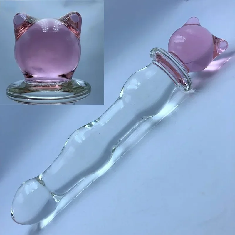 Smooth Crystal Glass Anal Plug Vaginal Anal Beads Plug Massage Masturbation Sex Toys Realistic Dildo Penis For Couples Adults