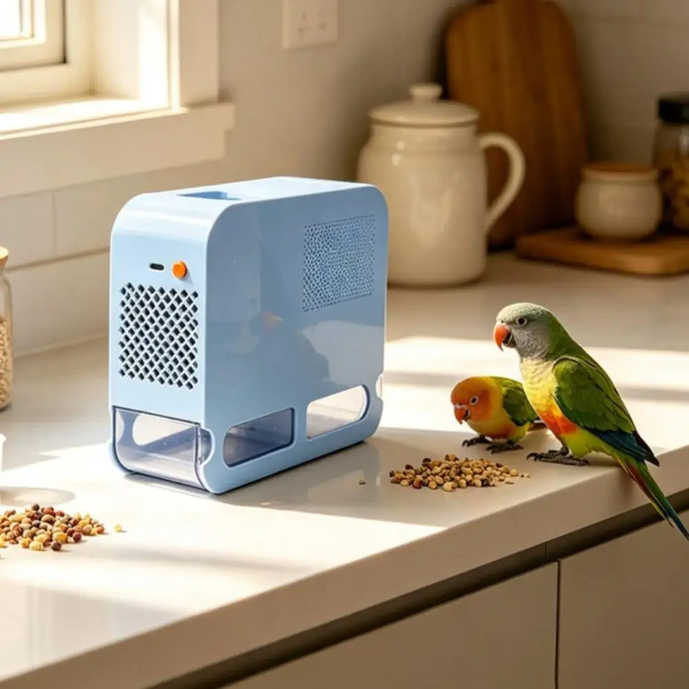Elektrische Vogelfutter-Schalenblasmaschine mit einstellbarer Luftstromgeschwindigkeit, effizienter Vogelfutter-Separator, leiser Getreide-Reiniger – Detail 10