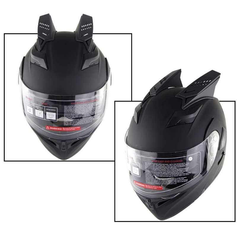 652F 2Pcs Scootor Pit Bike Helmet Horn Soft Plastic Motorbike Helmet Horn Sucker Helmet Decoration Accessories For Motorcycle