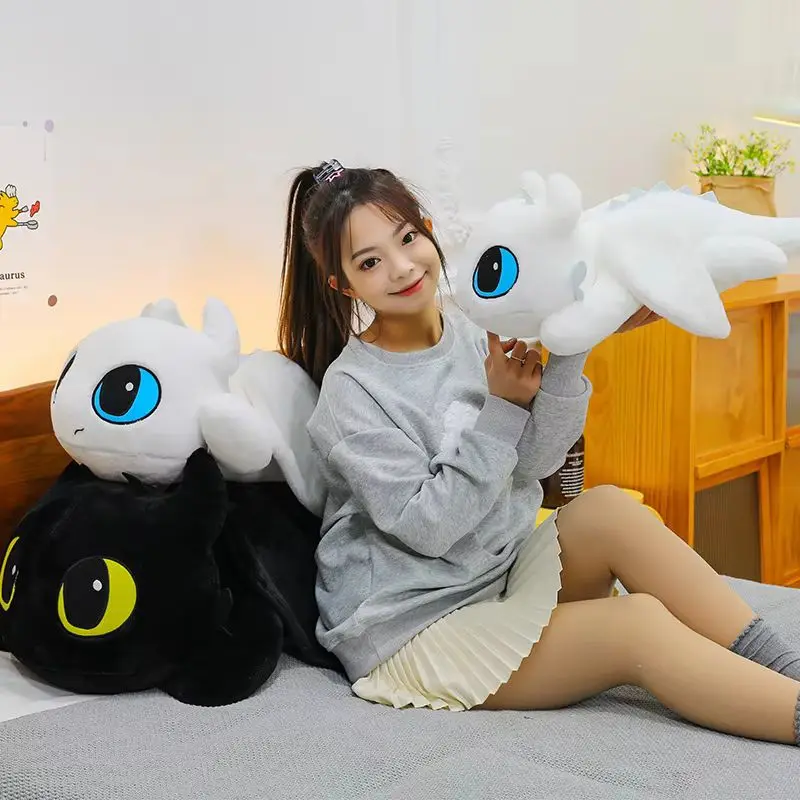 40-100 سنتيمتر ليتل الطائر التنين الأسهم Kawaii ألعاب من نسيج مخملي الكذب الموقف بلا أسنان دمية وسادة للأطفال والأزواج هدية عيد ميلاد