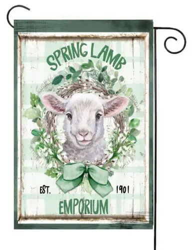 Spring Lamb     Garden Flag ~   Double Sided  * Top Quality