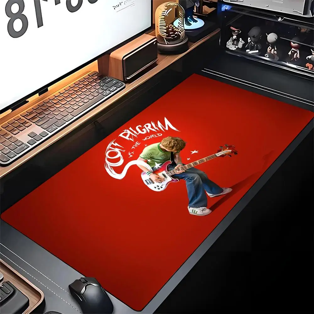 

Scott Pilgrim VS The World Mouse Pad Edge Big Gaming Locking Computer Gamer Pearlescent Large Rubber Art Mousepad Laptop Desk Ma