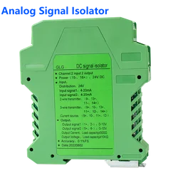 4-20mA Signal Isolator Current Transmitter 2 In 2 Out Channel DC Signal Converter Isolator 0-10V 0-5V Analog Signal Isolator