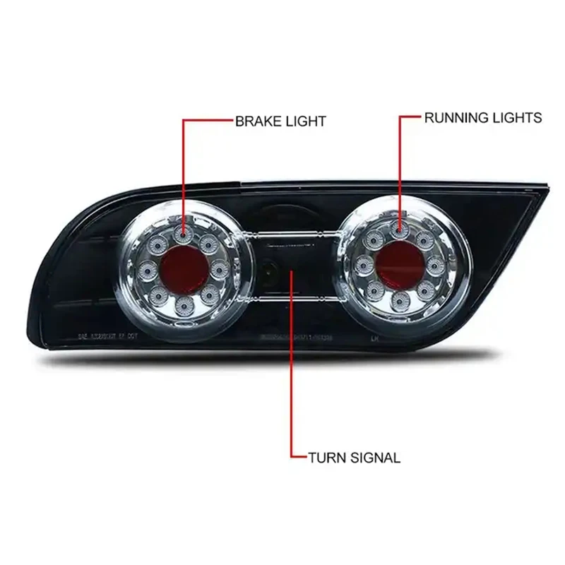 Car Tail Lamp Rear Lamp Accessories Modified LED Taillamp Tail Light For Nissan Silvia S13 1992-1998